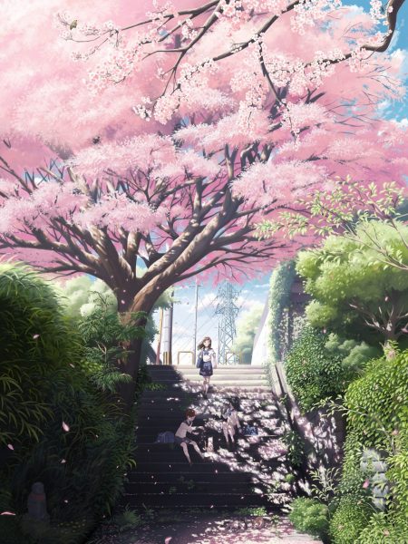 Hình ảnh hoa Anh Đào anime đẹp, buồn, lãng mạn nhất