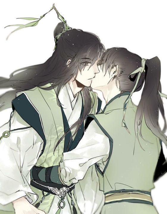 Hình ảnh anime cổ trang đam mĩ hôn nhau