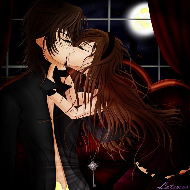 Anime couple vampire