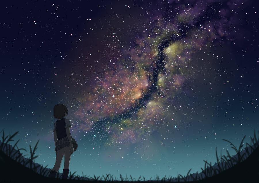 Ảnh phong cảnh ban đêm trong anime tuyệt đẹp