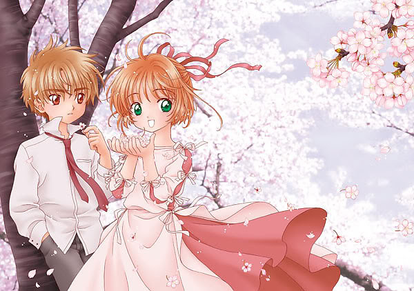 Hình ảnh anime hoa dào đáng yêu, dễ thương